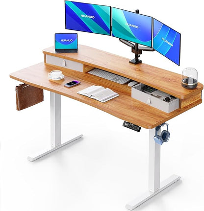 HUANUO 55″ x 26″ Electric Standing Desk by HUANUO