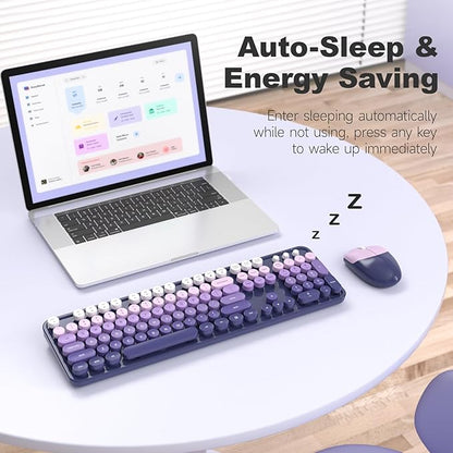 MOFII Wireless Keyboard and Mouse Combo, Full Size 2.4G Plug and Play - Image 5