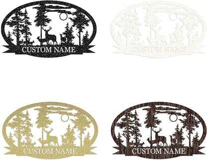 Personalized Deer Metal Cabin Sign | Custom Metal Sign | Personalized Camping - Image 5