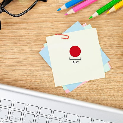 ChromaLabel 1/2 Inch Round Colored Stickers, Removable Sticky Dots Color Coding - Image 3