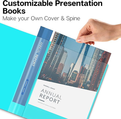 Dunwell Presentation Binder 12-Pocket, Displays 24 Pages, 8.5x11 Portfolio - Image 2