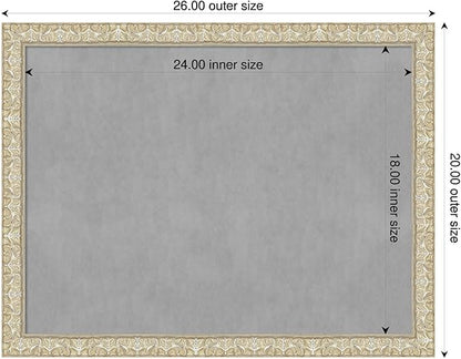 Amanti Art Silver Framed Magnetic Board 20x26 Medium Vision Board - Image 2