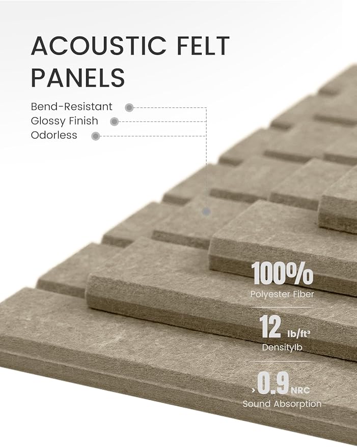 Large Felt Bulletin Board 48" x 36" Cork Board Alternative-12 Pack - Image 4