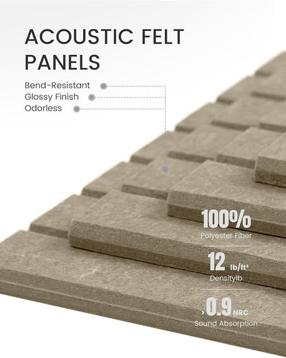 Large Felt Bulletin Board 48" x 36" Cork Board Alternative-12 Pack - Image 4