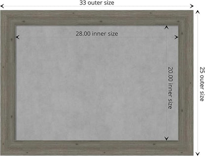Amanti Art Grey Framed Magnetic Board 25x33 Medium Vision Board - Image 4