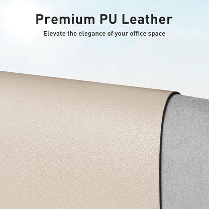 Aothia Faux Leather Desk Mat – Large Mouse Pad, Non-Slip PU Leather Blotter - Image 2