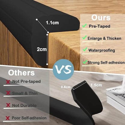 Baby Proof Corners and Edges Protector 18ft, Fireplace Baby Proofing Bumper - Image 2