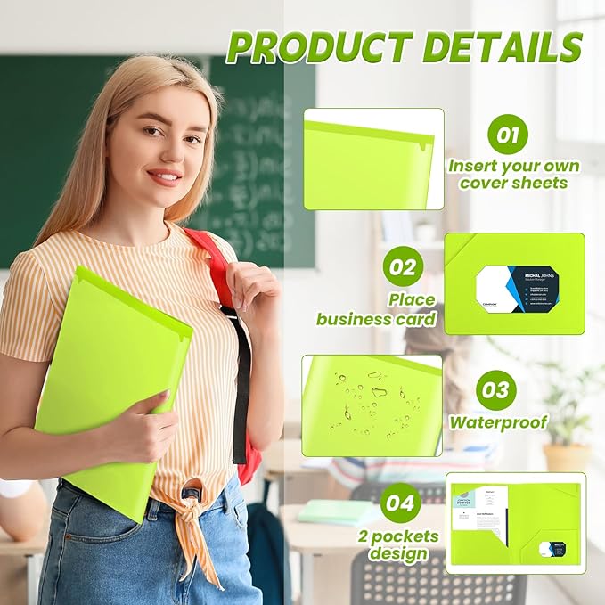 Henoyso 18 Pcs Plastic Folders - Image 3
