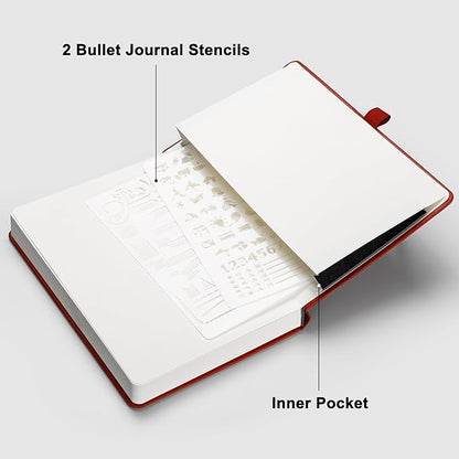 RETTACY Bullet Dotted Journal Notebook, 320 Numbered Pages, A5 Medium Size - Image 7