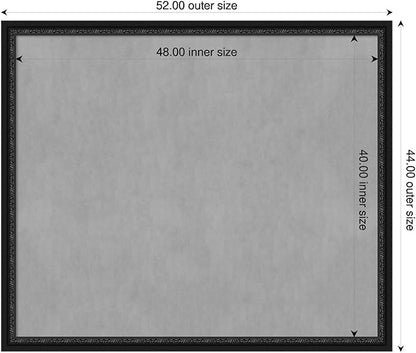 Amanti Art Black Framed Magnetic Board 44x52 Oversize Vision Board - Image 2