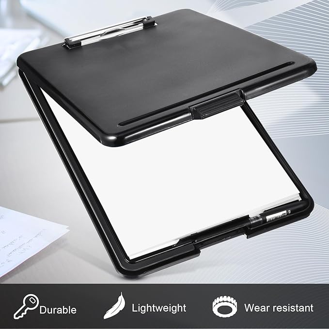 Epakh 12 Pcs Clipboard with Storage Bulks Plastic Storage Foldable Nursing - Image 4
