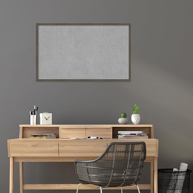 Amanti Art Grey Framed Magnetic Board 25x41 Large Vision Board - Image 5
