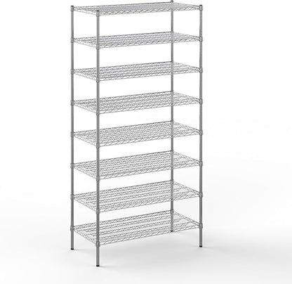 Regal Altair 21" Deep x 42" Wide x 86" Height Wire Shelving Kit | 8-Tier | NSF by Regal+Altair