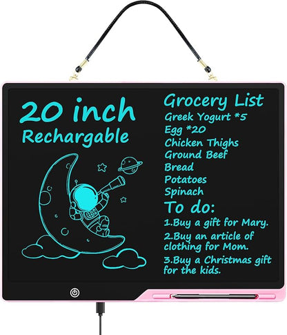 20 Inch LCD Writing Tablet for Kids, Extra-Large Drawing Tablet for Adults by QIAOBUQI