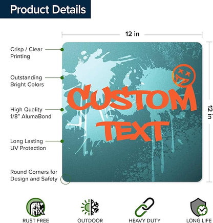 Custom Sign, Custom Street Sign, 11 Font Colors, 13 Font Styles, 4 Hole Options - Image 6