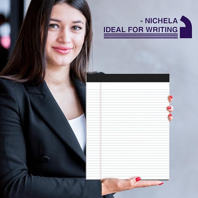 12 Pack Legal Pads 8.5 x 11 College Ruled 600 Sheets Note Pads 8.5 x 11 Inch - Image 5