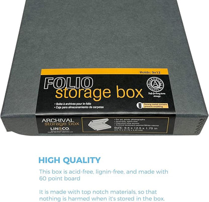 Lineco Folio Storage Box, Clamshell Design - Image 4