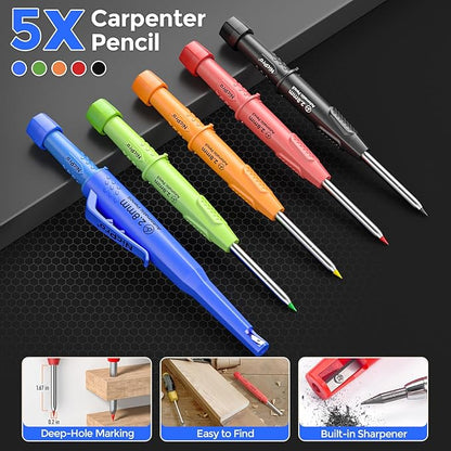 Nicpro 5 Pack CP3000 Carpenter Pencils - Image 2