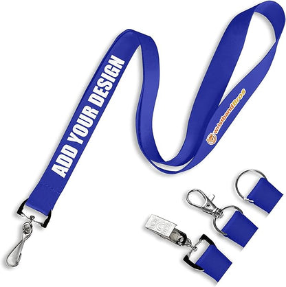 Wristband Bros Custom Lanyards For ID Badges, Keys & More | Add Text & Logos | by WristbandBros