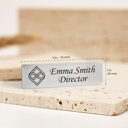 Custom Engraved ID Name Tag Badges Identification Personalized - Image 5