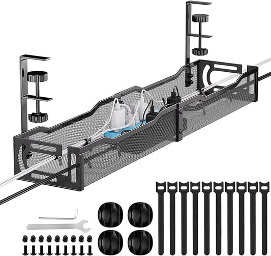 Mzmaxy Cable Management, Metal Cord Organizer by Unknown
