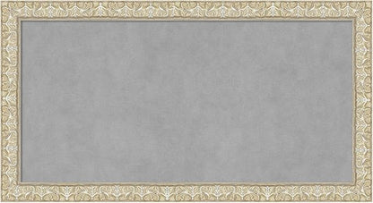 Amanti Art Silver Framed Magnetic Board 14x26 Small Vision Board by AmantiArt