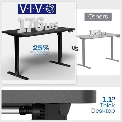 VIVO Electric 60 x 24 in Standing Desk, Memory Height Adjustment, 1B Series - Image 5