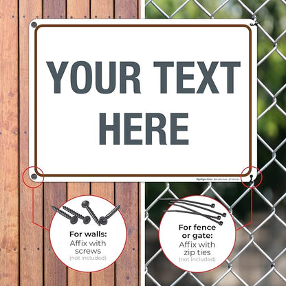Custom Sign, Personalized Metal Signs, Customize - Image 4