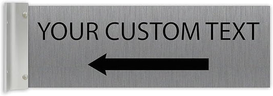 ALPHA DOG SIGNS Custom Projecting Hallway Sign, Personalized Indoor Outdoor by AlphaDog