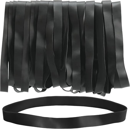 LotFancy Large Rubber Bands, Heavy Duty Black Long Rubber Bands by LotFancy