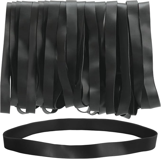 LotFancy Large Rubber Bands, Heavy Duty Black Long Rubber Bands by LotFancy