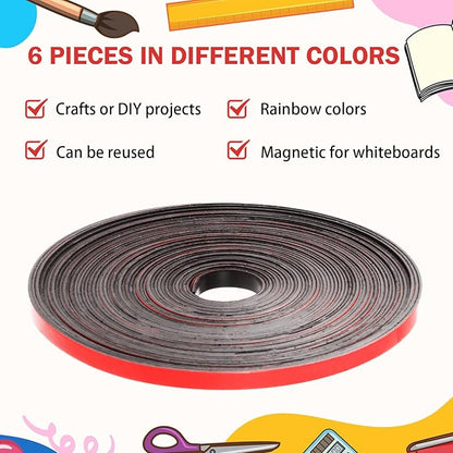 AmazingSpark Magnetic Tape Roll Thin Strips, 0.39 Inch x 33 Feet Magnetic Board - Image 5