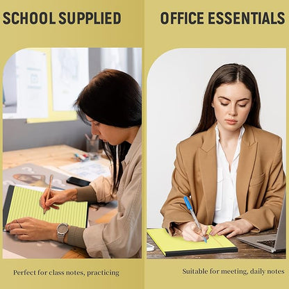 Legal Pads 8.5 x 11, 3 Pack Yellow Note Pads 8.5 x 11 Writing Pads Perforated - Image 7