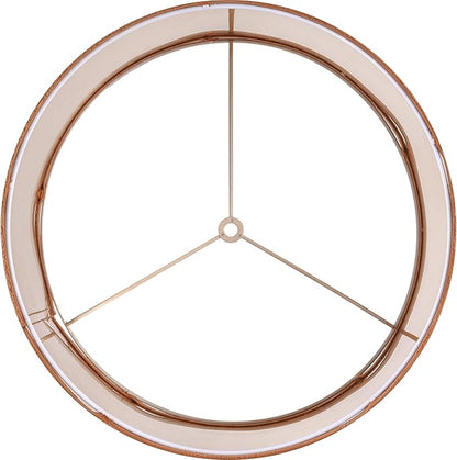 GO&SO 1 PCS Burnt Orange Velvet Drum Lamp Shade, Modern Replacement Lamp Shades - Image 4