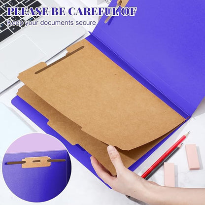 Skyygemm 60 Pcs Classification Folders Letter Size, 2 Divider Pressboard File - Image 4