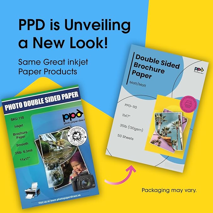 PPD Double Sided Photo Paper, Matte Brochure Paper 11 x 17 - Image 2