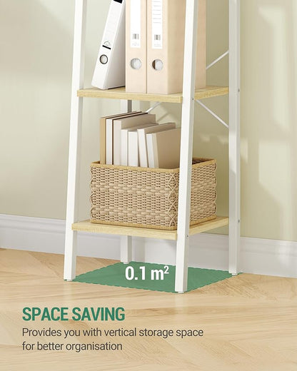Hzuaneri Ladder Shelf, Bookshelf Bookcase, Freestanding Corner Storage Shelve - Image 5
