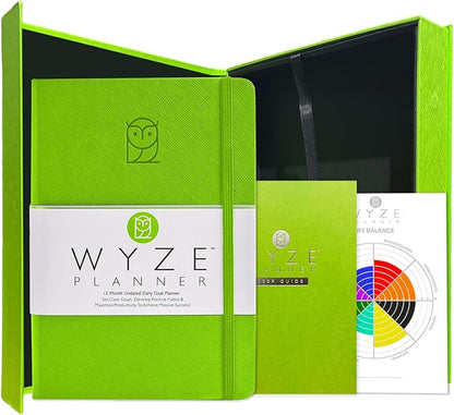 Wyze Planner Undated Daily Planner – 1-Year B5 Productivity Organizer by WYZEPLANNER