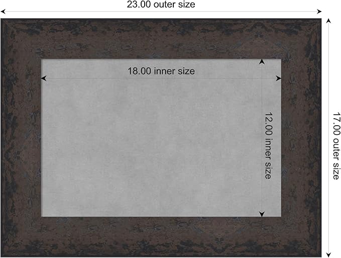 Amanti Art Black Framed Magnetic Board 17x23 Small Vision Board - Image 3