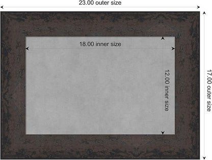 Amanti Art Black Framed Magnetic Board 17x23 Small Vision Board - Image 3