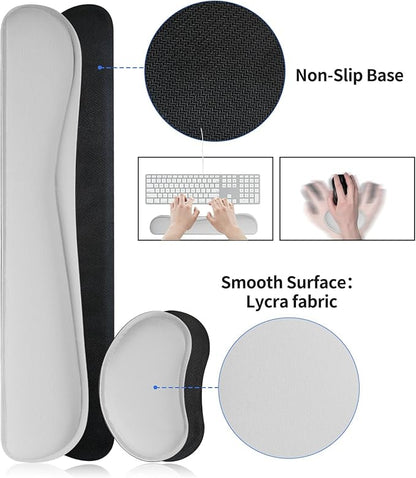 Bloss Leather Desk Pad and Keyboard Wrist Rest, Large Mouse Pad + Keyboard - Image 4