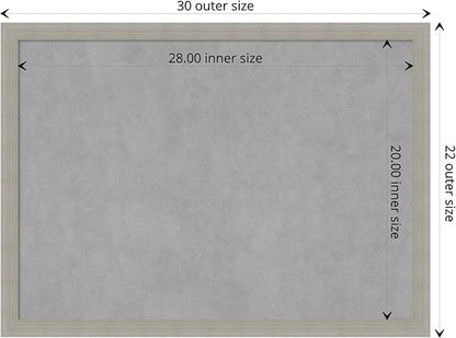 Amanti Art Grey Framed Magnetic Board 22x30 Medium Vision Board - Image 4