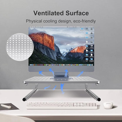 suptek Monitor Stand Riser, Computer Monitor Laptop Stand Riser - Image 2