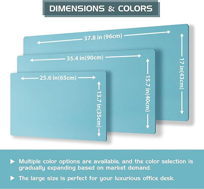 Aothia Double-Sided Desk Pad – 37.8"x17" Leather Desk Mat - Image 6