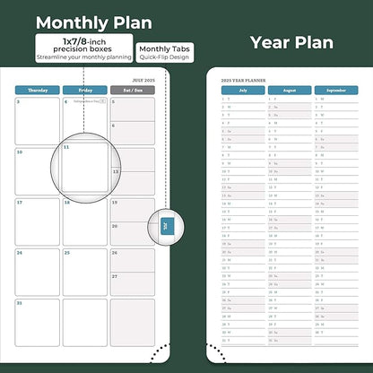 IN-LUXPRO Planner 2026 Daily Weekly and Monthly, 6.5"x3.75", 12 Months Spiral - Image 4