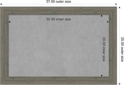 Amanti Art Grey Framed Magnetic Board 25x37 Large Vision Board - Image 4