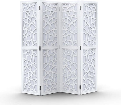 VINGLI 70'' H Room Divider, Non-Woven Fabric Privacy Screen, Indoor Partition by VINGLI