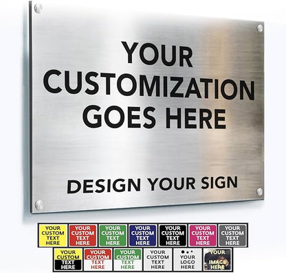 Custom Outdoor Metal Signs, Personalized Aluminum Signs, Customized Safety Signs by SpeedyOrders