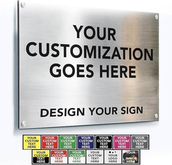 Custom Metal Signs, Personalized Aluminum, Safety Signs by SpeedyOrders