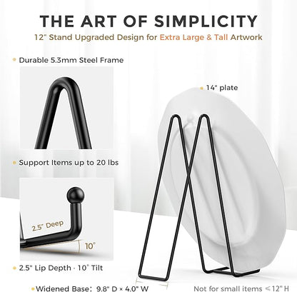 TR-LIFE 3 Pack 12 Inch Plate Stands - Image 2